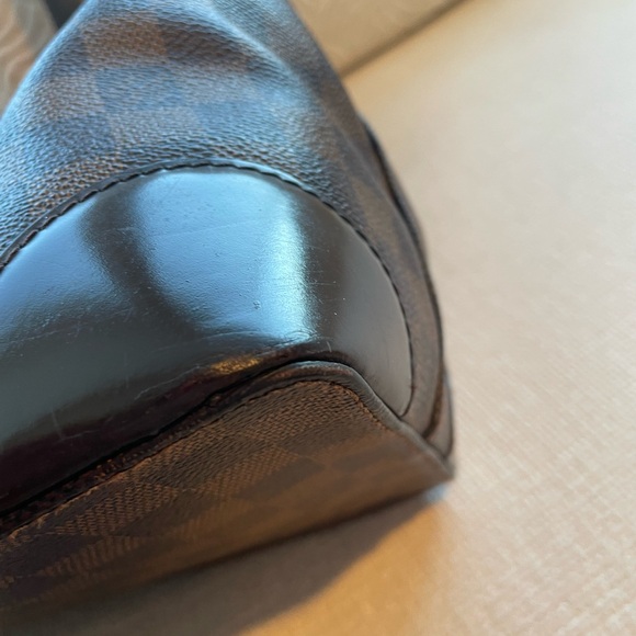 Louis Vuitton Hampstead MM Demier Ebene Brown and Red Tote Bag - Picture 9 of 14